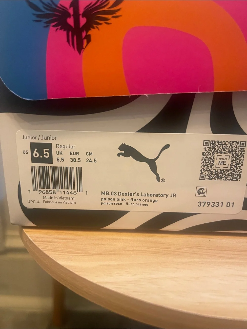 PUMA Melo X Dexters Lab Mb.03 Basketball Multi Sneakers sz 6.5